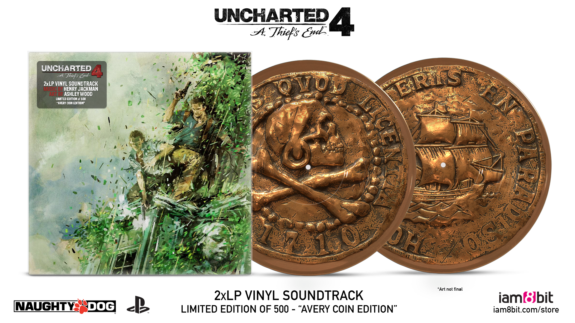 Uncharted 4: A Thief's End - Picture Disc Mockup